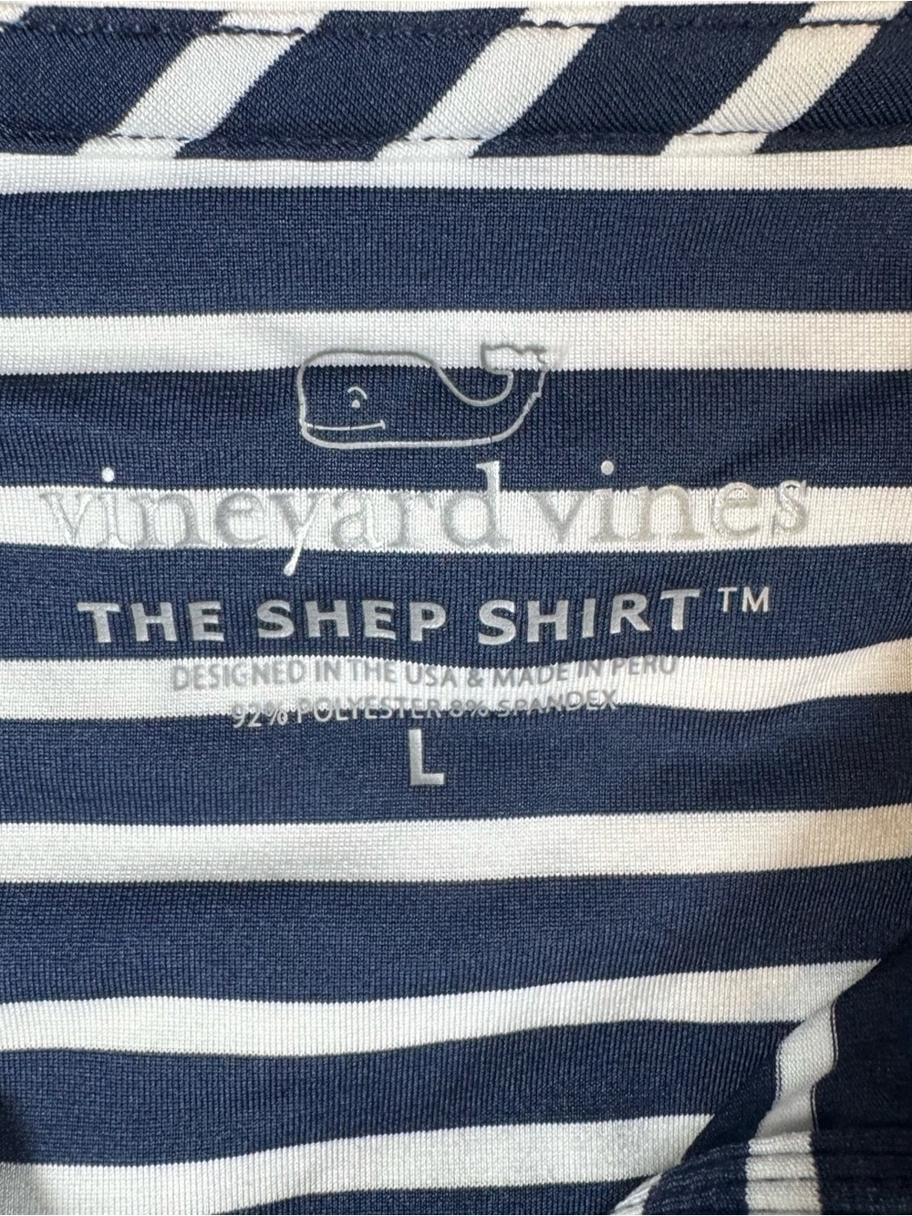 Vineyard Vines Notre Dame Women’s Large Navy & White Stripe Q-Zip Performance - Picture 5 of 11